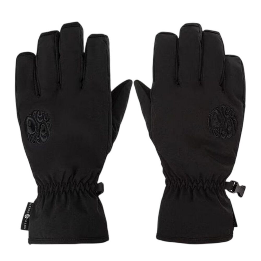 Pretty Green Unisex Adult Wind Resistant Plain Ski Gloves / Black
